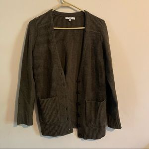 MADEWELL University Wool Cardigan Olive